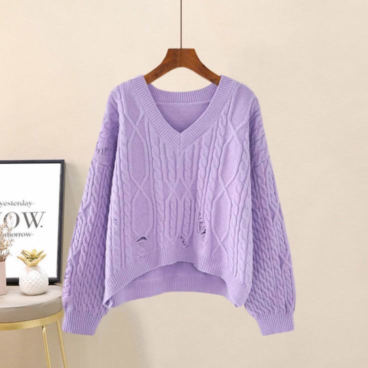 紫色毛衣/單件