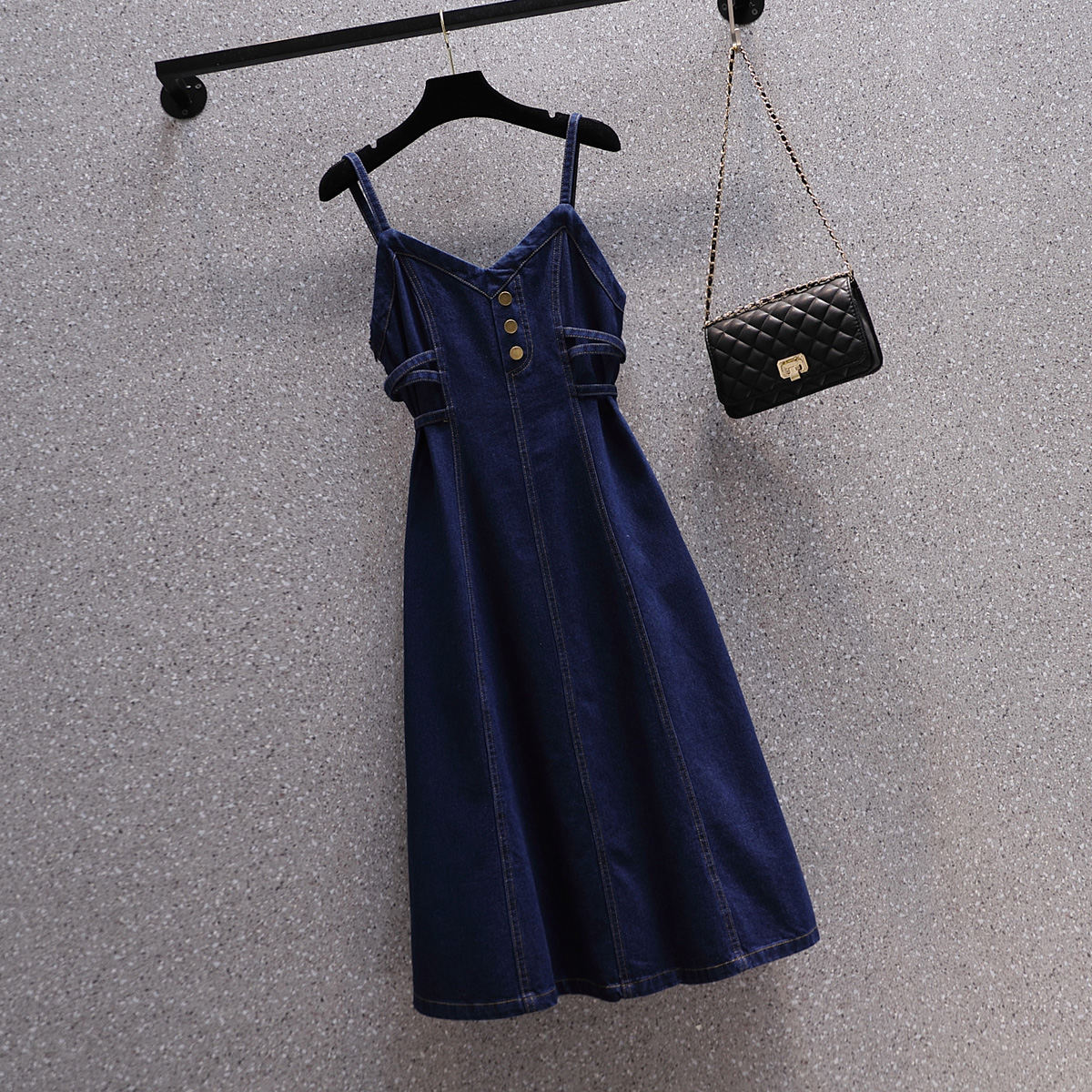 藍色/長洋裝/單品