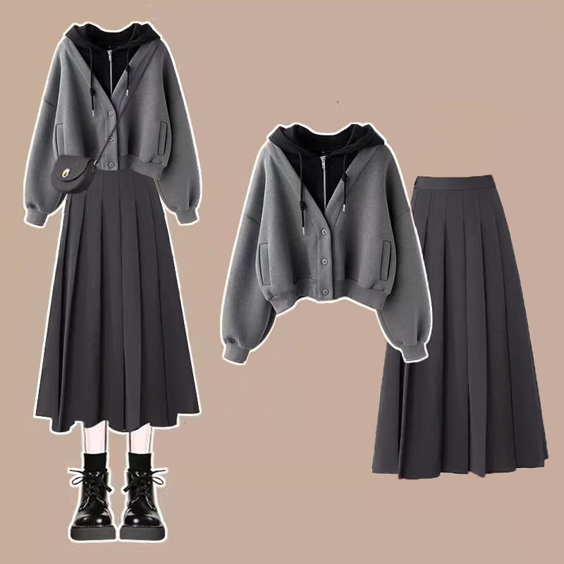 灰色/夾克+灰色/裙類